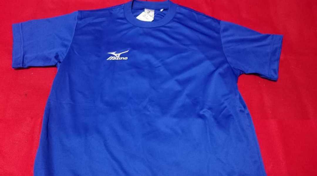 《新品》ミズノ 速乾半袖Tシャツ M 青拍卖