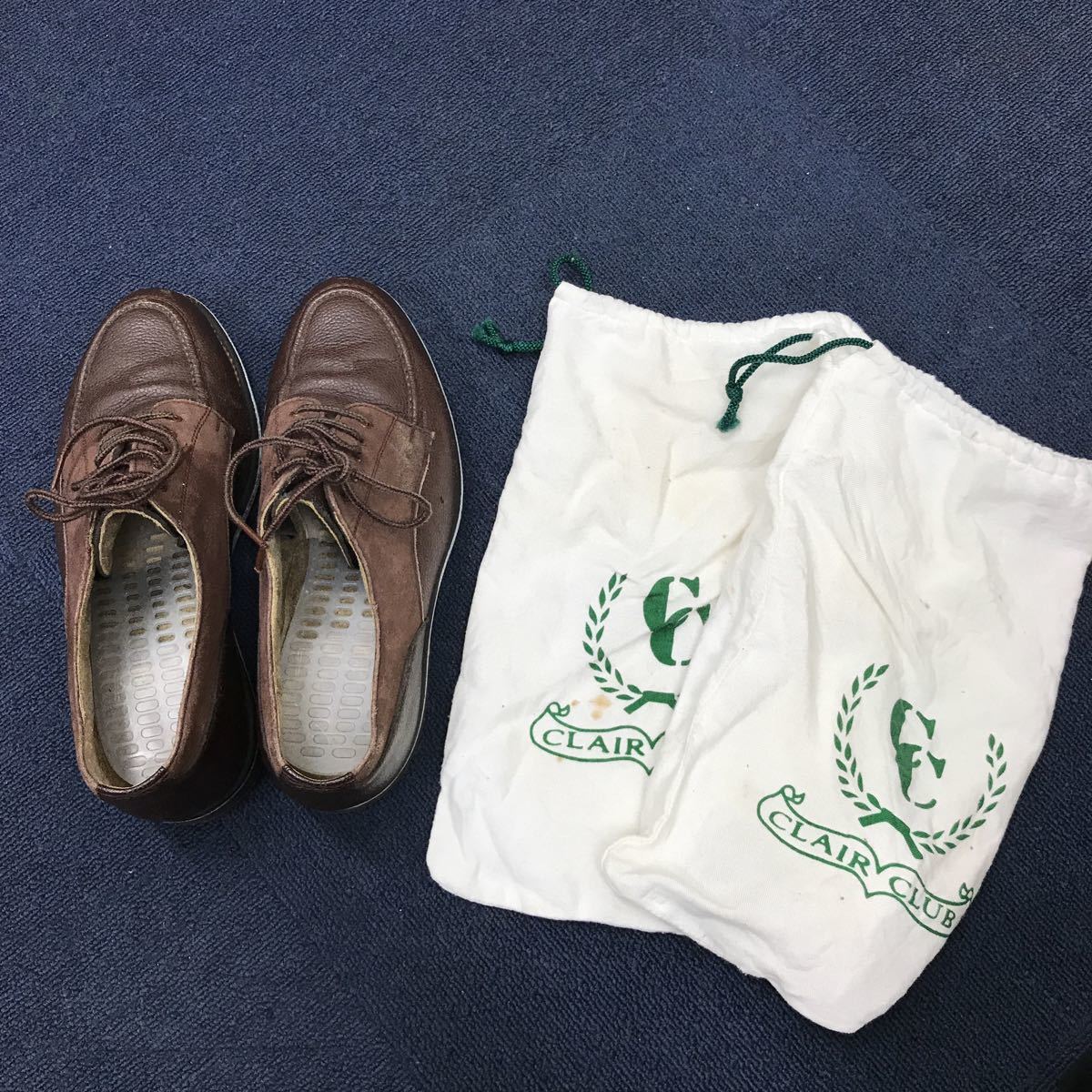 27793 0514Y CLAIR CLUB ゴルフシューズ? 茶系 サイズ不明拍卖