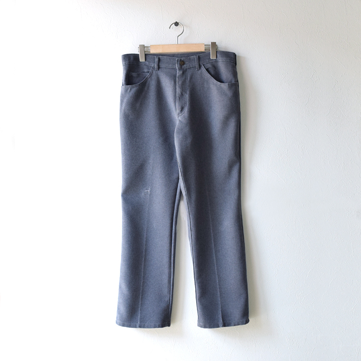 【送料無料】USA製 Lee リープレスト スタプレ スラックス ブーツカット パンツ 灰色 Lee ダメージ品 EZ0108拍卖