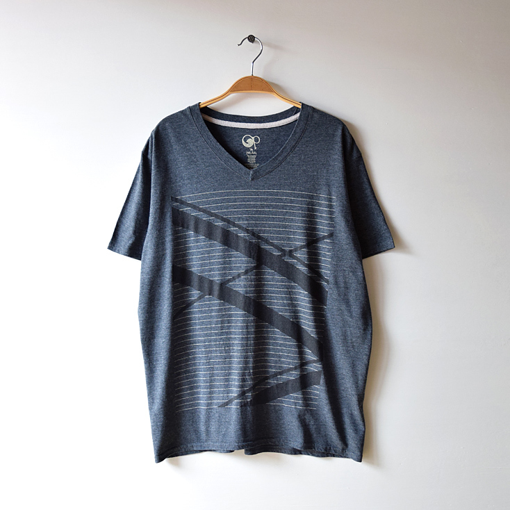 【送料無料】古着 OP オーシャンパシフィック Vネック Tシャツ サーフィン OCEAN PACIFIC メンズL BB0079拍卖
