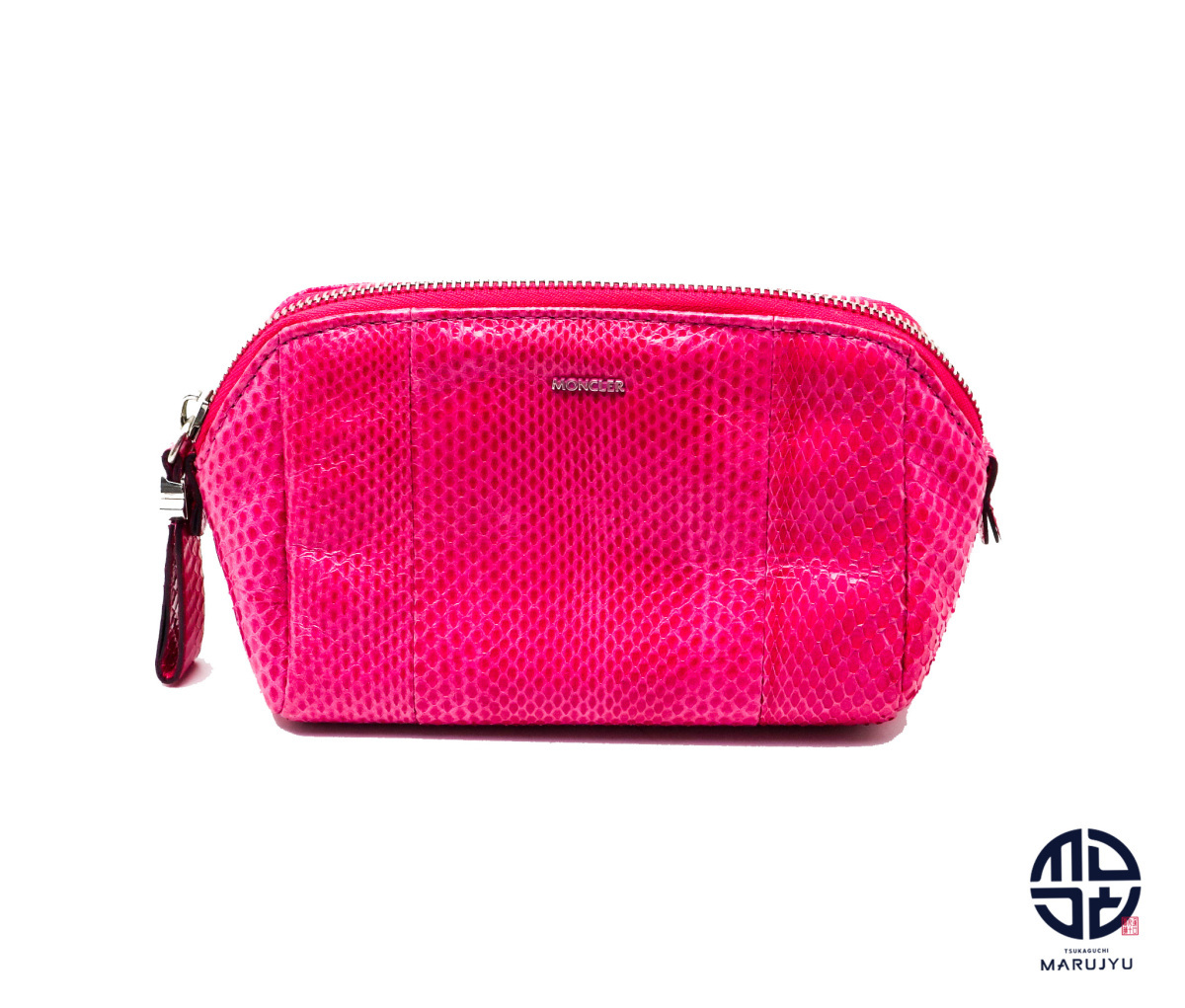 MONCLER モンクレール スネーク レザー ヘビ革 ポーチ拍卖