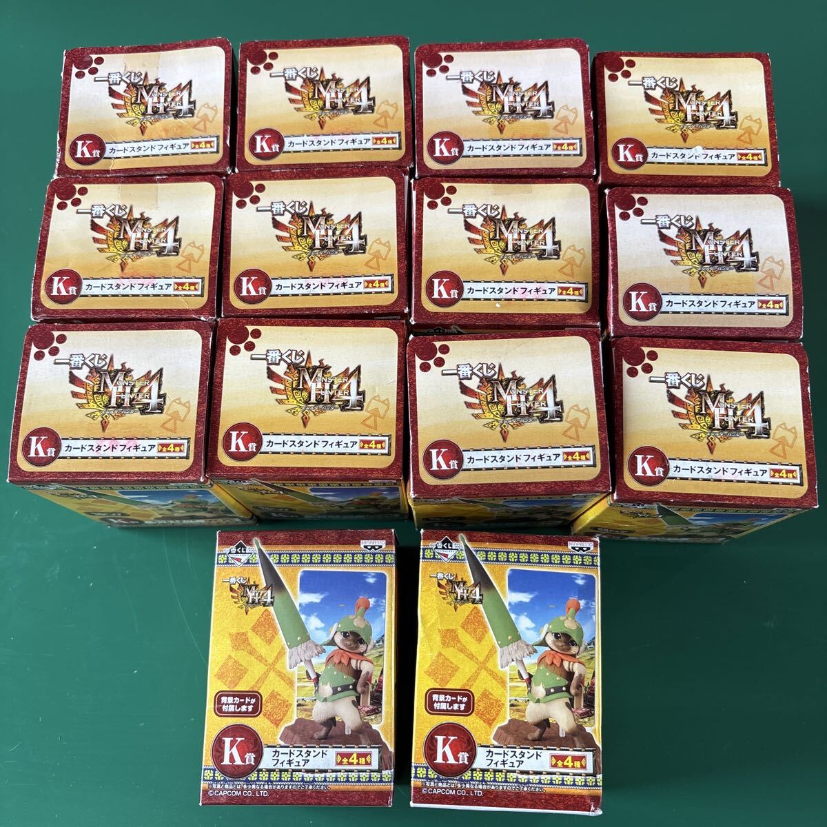 一番くじ フィギュア モンスターハンター4 モンハン Monster Hunter カードスタンドフィギュア 14個セット 未開封 全4種拍卖