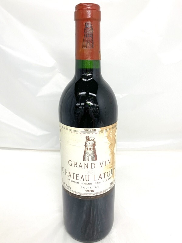 1000円スタート 果実酒 ワイン GRAND VIN DE CHATEAU LATOUR 1989 シャトー ラトゥール 1989年 750ml 12.5% 未開栓 フランス 6D50拍卖