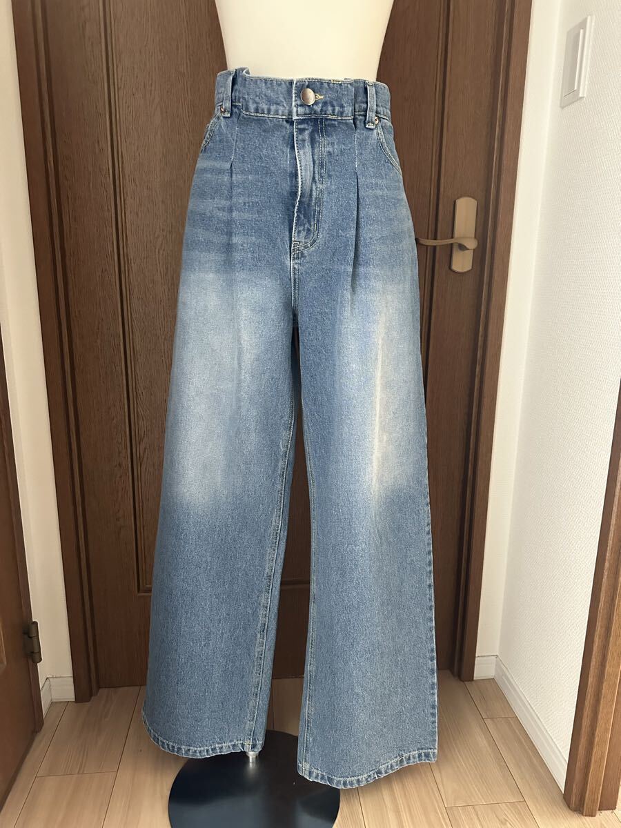 【FETE】フェテ 未使用品 タックデニムパンツ拍卖