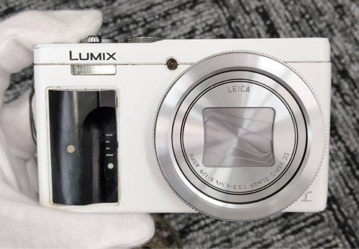 1円スタート LUMIX コンパクトデジタルカメラ Panasonic パナソニック ホワイト デジタルカメラ デジカメ 0607A2拍卖