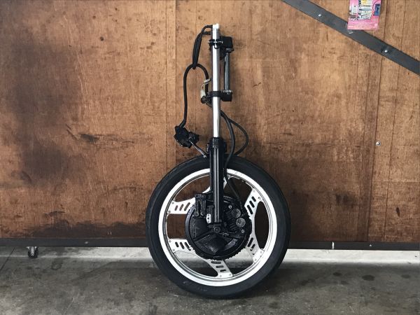 400にボルトオン!! CBX550F ダブルインボード フロント足回り フロントホイール ステム フォーク フロントブレーキ CBX400F PC04 s拍卖