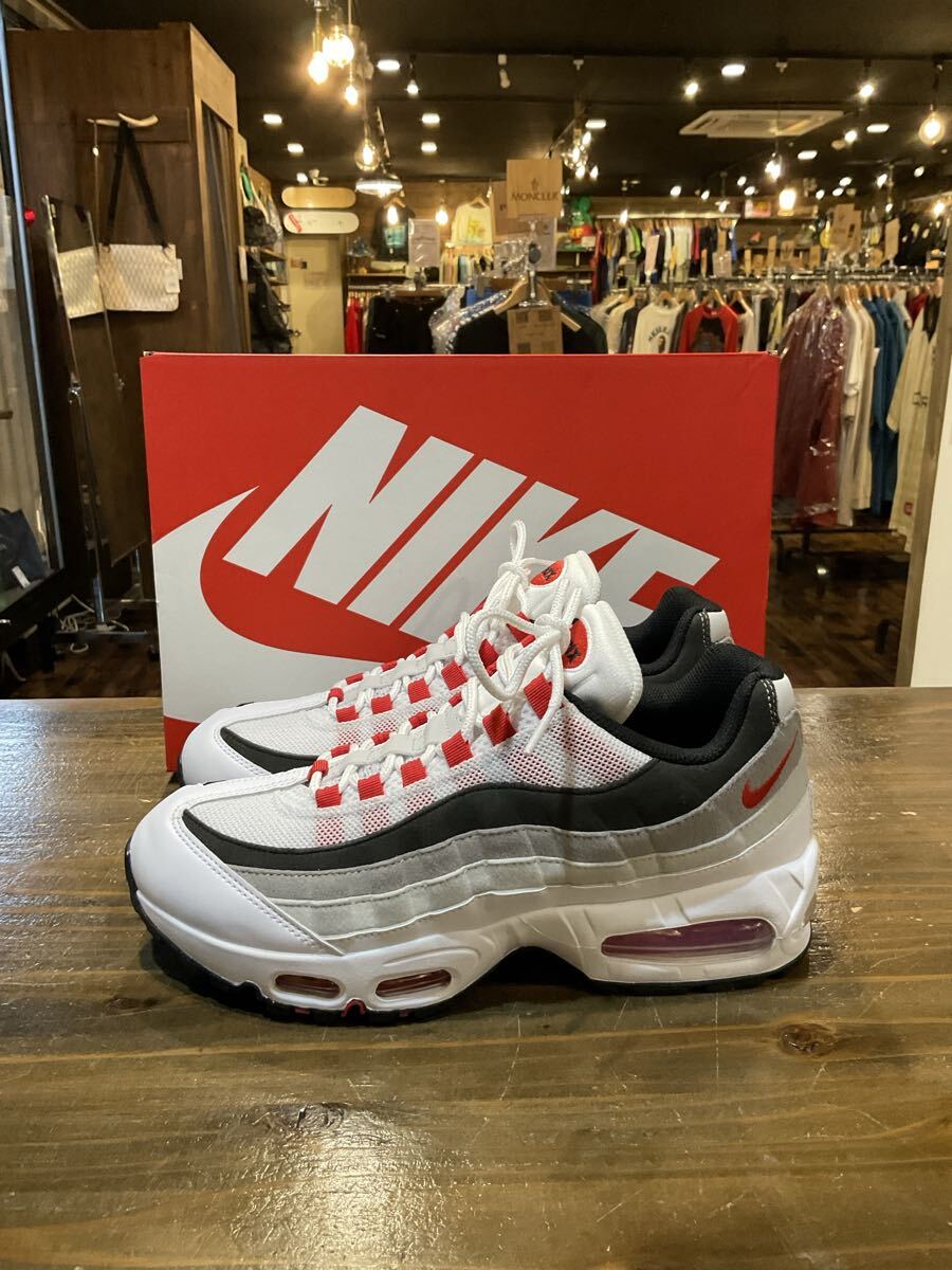 NIKE ナイキ AIRMAX 95 BIG BBL PREMIUM エアマックス95 ローカットスニーカー ホワイト レッド IB7862-100 Size US9(27.0cm) 中古品拍卖
