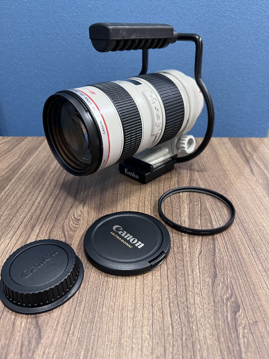 Canon EF70-200mm F2.8L USM 望遠ズームレンズ Kenkoフィルター付 Canon キャノン EFマウント 現状品優先拍卖