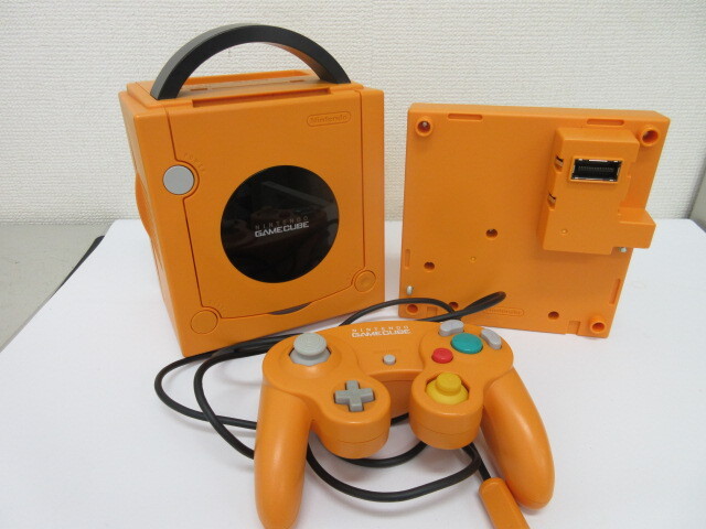 Nintendo 任天堂 GAMECUBE ゲームキューブ DOL-001 GAMEBOY PLAYER ゲームボーイプレイヤ DOL-017 コントローラー DOL-003 オレンジ #49051拍卖