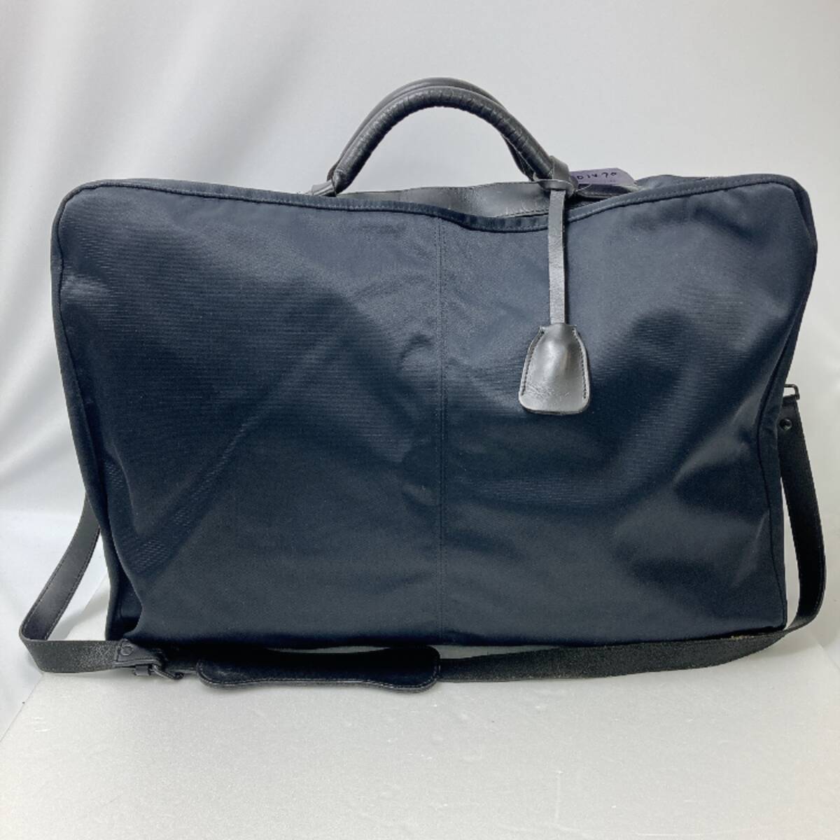 D1470○ Sazaby サザビー 2WAY ハンドバッグ ショルダーバッグ ビジネスバッグ ナイロン ネイビー 紺色 ブリーフケース ファスナー拍卖