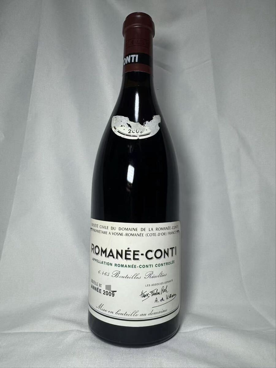 DRC ロマネ・コンティ 2009 グラン・クリュ DRC ROMANEE-CONTI 750ml 未開栓 フランス ブルゴーニュ赤ワイン ラベル不良品 拍卖
