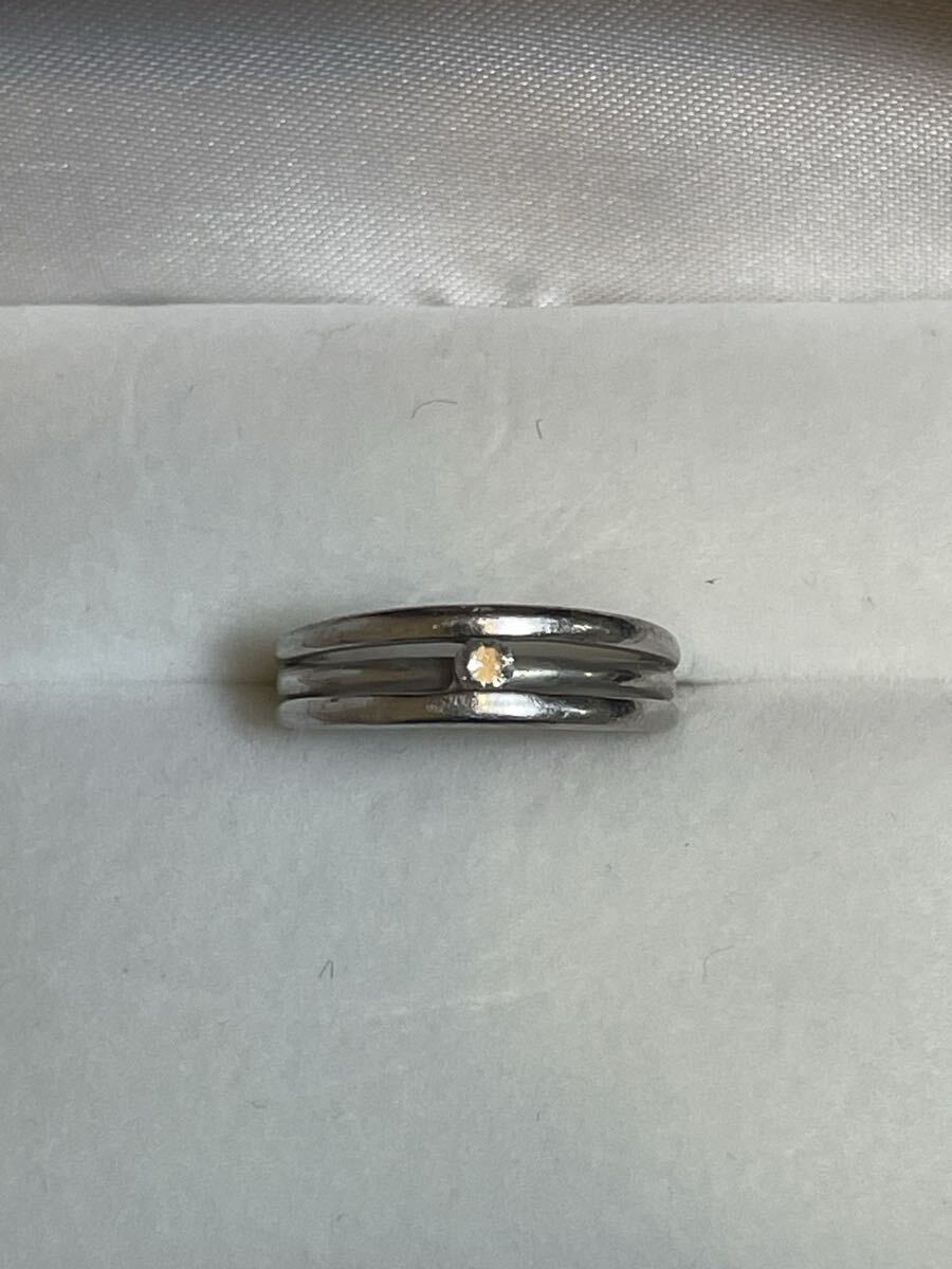 【Pt900刻印】プラチナリング 約5.25g 比重18.75 指輪 シンプルデザイン ジュエリー 現状品 1円スタート拍卖