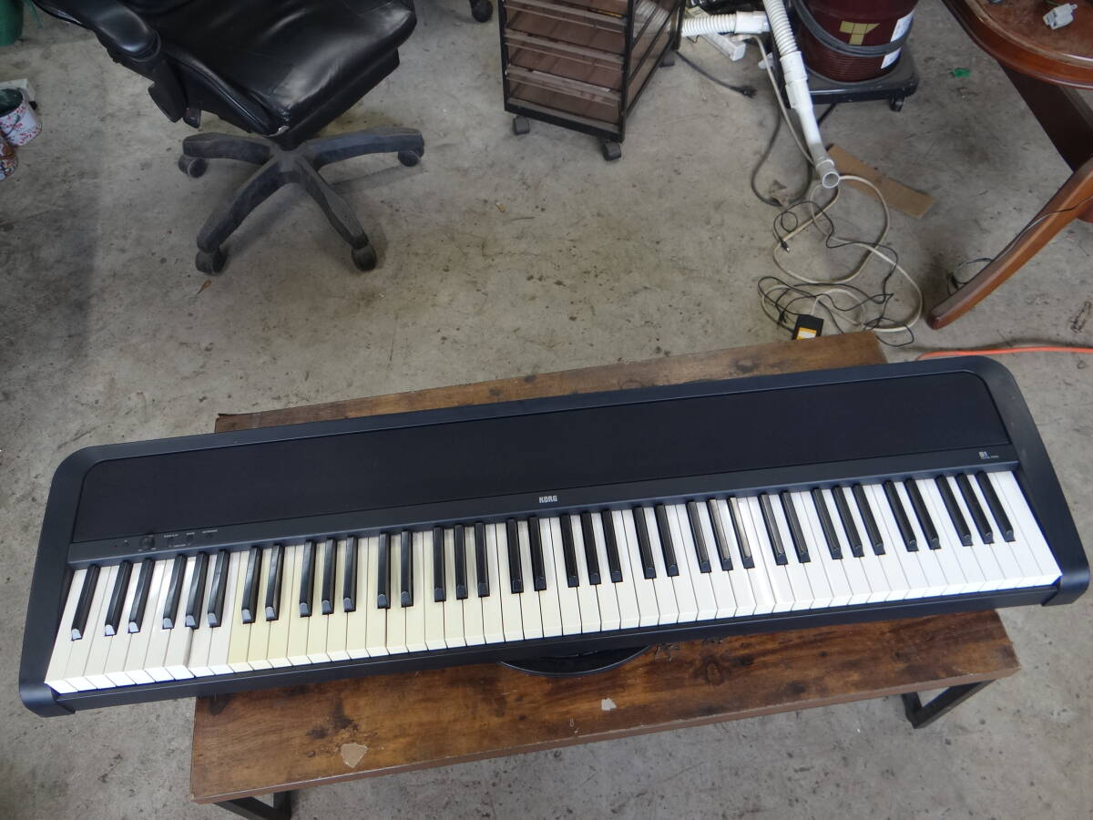 K2269 KORG 電子ピアノ B1 ( ブラック ) 2018年製 本体のみ ジャンク品拍卖