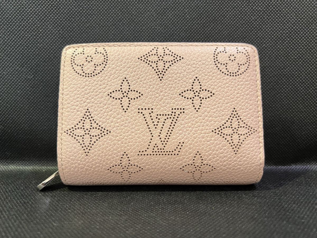 【美品】LOUIS VUITTON ルイヴィトン ポルトフォイユ・クレア 二つ折り財布 マヒナ ピンク 60サイズ(1170)拍卖