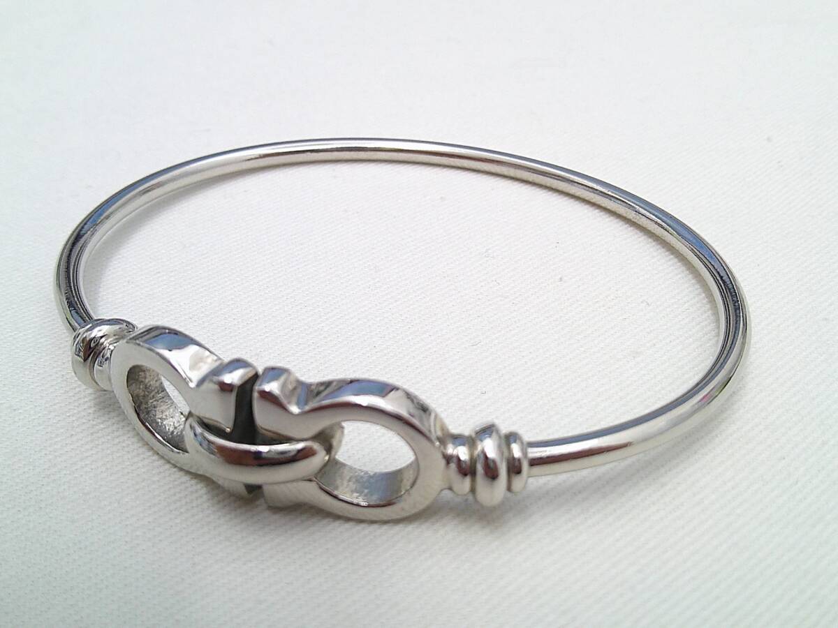 ☆中古品☆ Salvatore Ferragamo フェラガモ ダブルガンチーニ バングル ブレスレット アクセサリー KNK2436H拍卖