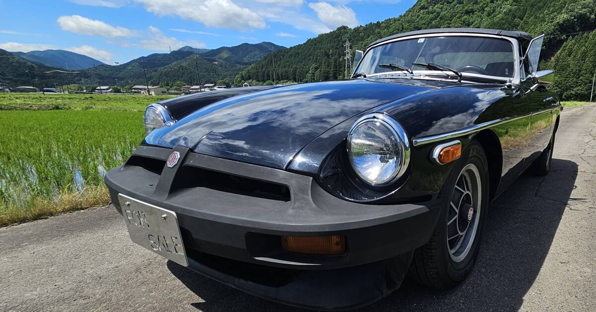 1979年 MG MGB Mk-3 1.8L シングルキャブレーター 北米モデル イギリス製造車両 車検残有り 4速マニュアル 軽整備渡し 無事故車 実走行拍卖