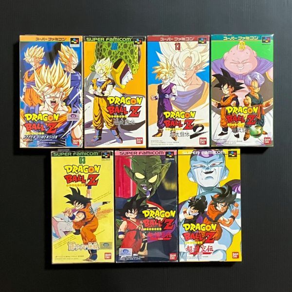 【良品 レア】 スーパーファミコン SFC ドラゴンボール ソフト 7本 まとめ セット ハイパーディメンション 超武闘伝 超悟空伝 超サイヤ伝説拍卖