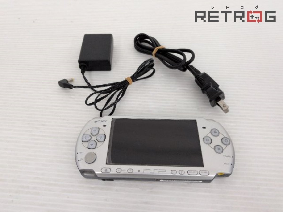 【動作品】PSP本体(PSP-3000/ミスティックシルバー) PSP拍卖
