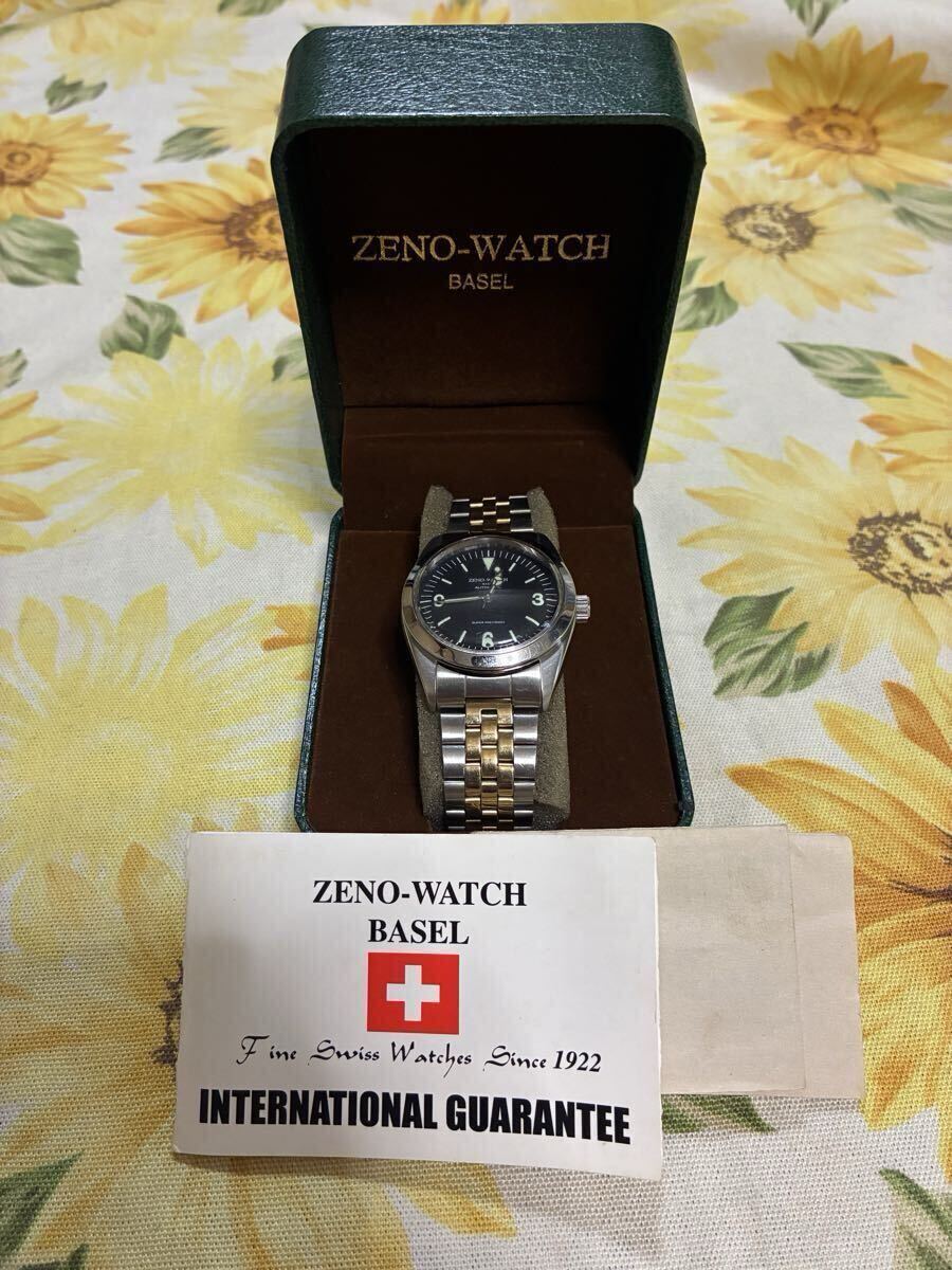 稼働品 ZENO WATCH BASEL ゼノウォッチ バーゼル メンズ 腕時計 ZN-001 自動巻き AT 3針 中古品拍卖