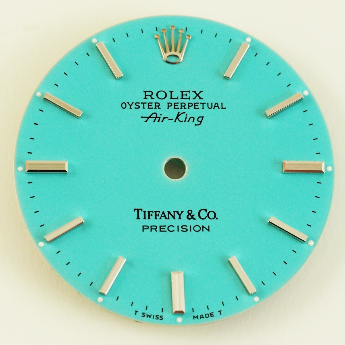 ロレックス 5500 エアキング 文字盤 ROLEX Cal.1520 1530 ティファニーブルー 時計部品 OYSTER PERPETUAL Air-King Watch Dial拍卖
