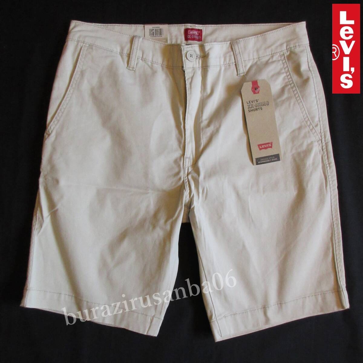 メンズ W32 ◆未使用 Levi's XX CHINO リーバイス チノショーツ ハーフパンツ ストレッチ 軽量 XX CHINO SHORTS 薄ベージュ系 85229-0092拍卖