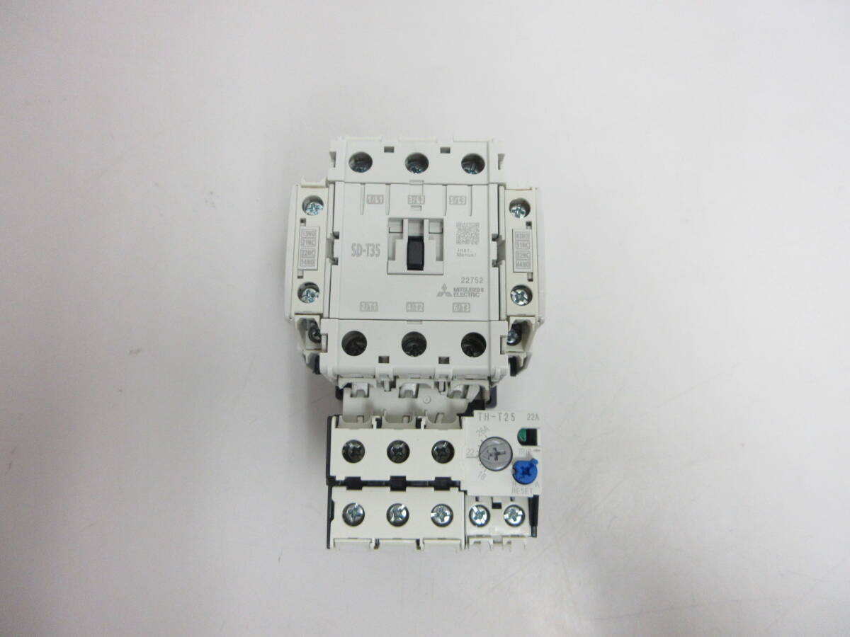 NN061208 未使用品 三菱 電磁開閉器 MSOD-T35-BCSA 200V 22A DC24V (SD-T35/TH-T25一体型)個数あり拍卖