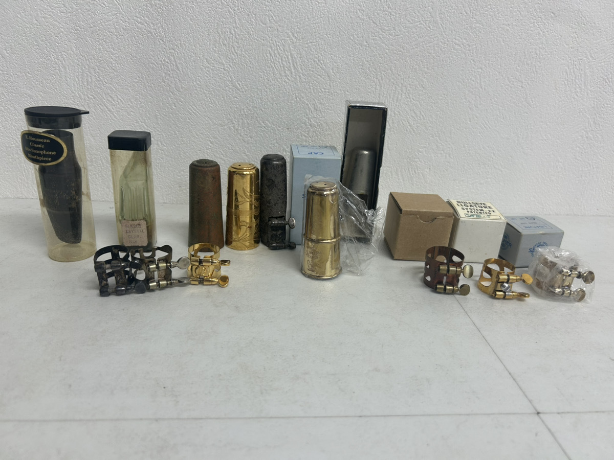 14957-062★サックス・クラリネット マウスピース&リガチャー 13点まとめ/現状品/E.Rousseau Classic/SELMER/BULLSEYE SYSTEM-22 他★拍卖