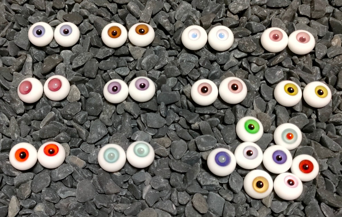 未使用保管品!絶版国産ディーラー製グラスアイ約12mm 10個セット+おまけ☆K153拍卖