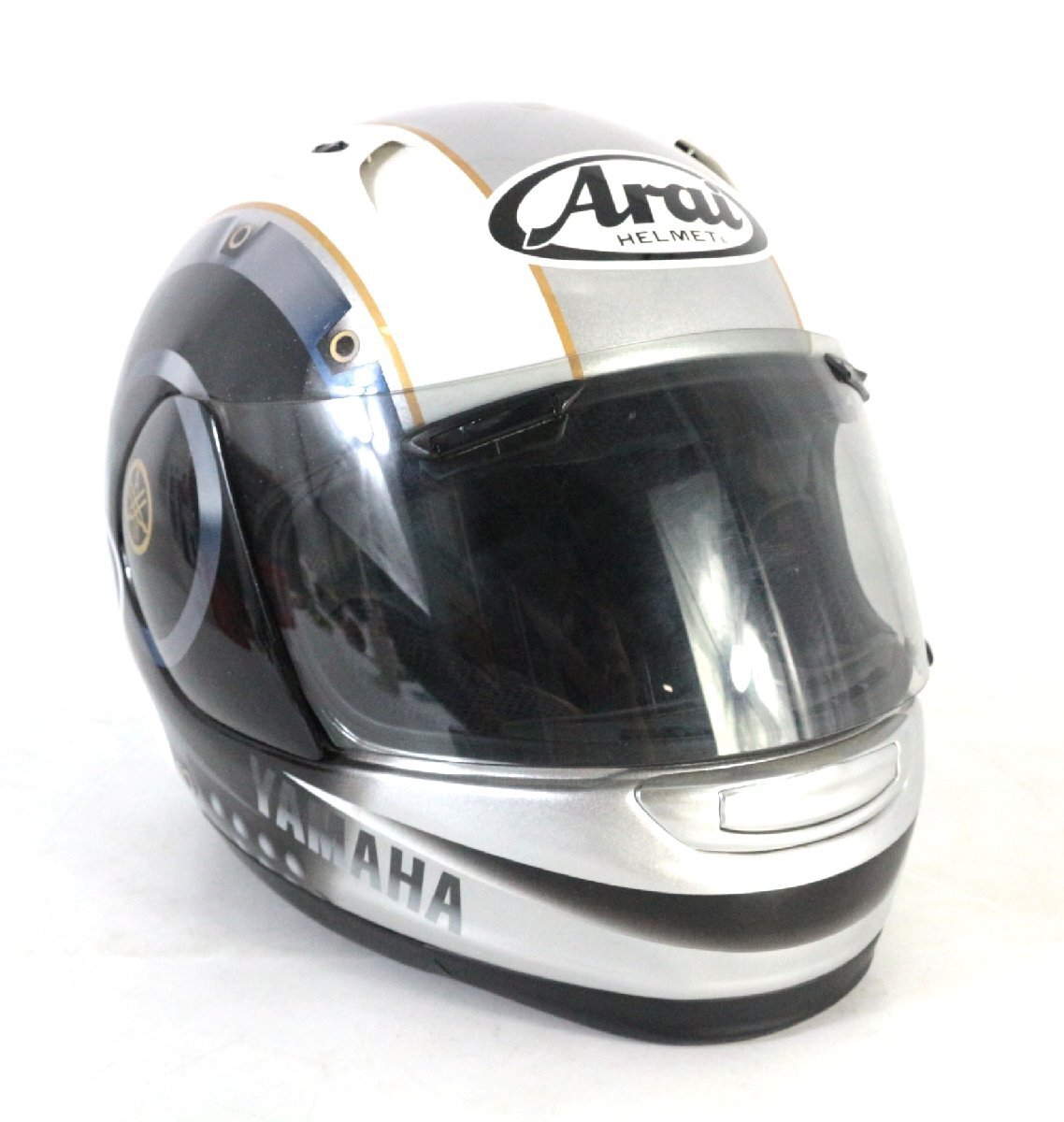 【ト足】 ARAI アライ YAMAHA ヤマハ コラボ PROFILE YAMAHA CRANK Mサイズ 57-58 フルフェイスヘルメット CE072CHH02拍卖