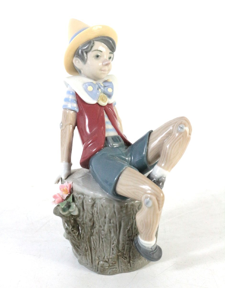 【ト足】 リヤドロ LLADRO ディズニーコレクション ピノキオ フィギュリン スペイン製 西洋陶磁 置物 CE094CHH82拍卖