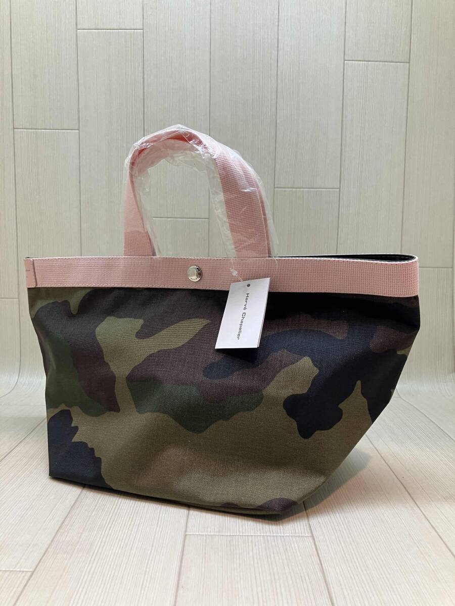 ★ タグ付き HERVE' Chapelier エルベシャプリエ ハンドバッグ トートバッグ カモフラ ピンク×グリーン系 通年 店舗受取可拍卖