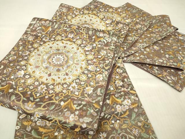 平和屋着物▼極上 中国三大刺繍 相良刺繍 総刺繍 袋帯 正倉院更紗花文 金銀糸 やまと謹製 正絹 逸品 DABG0826az拍卖