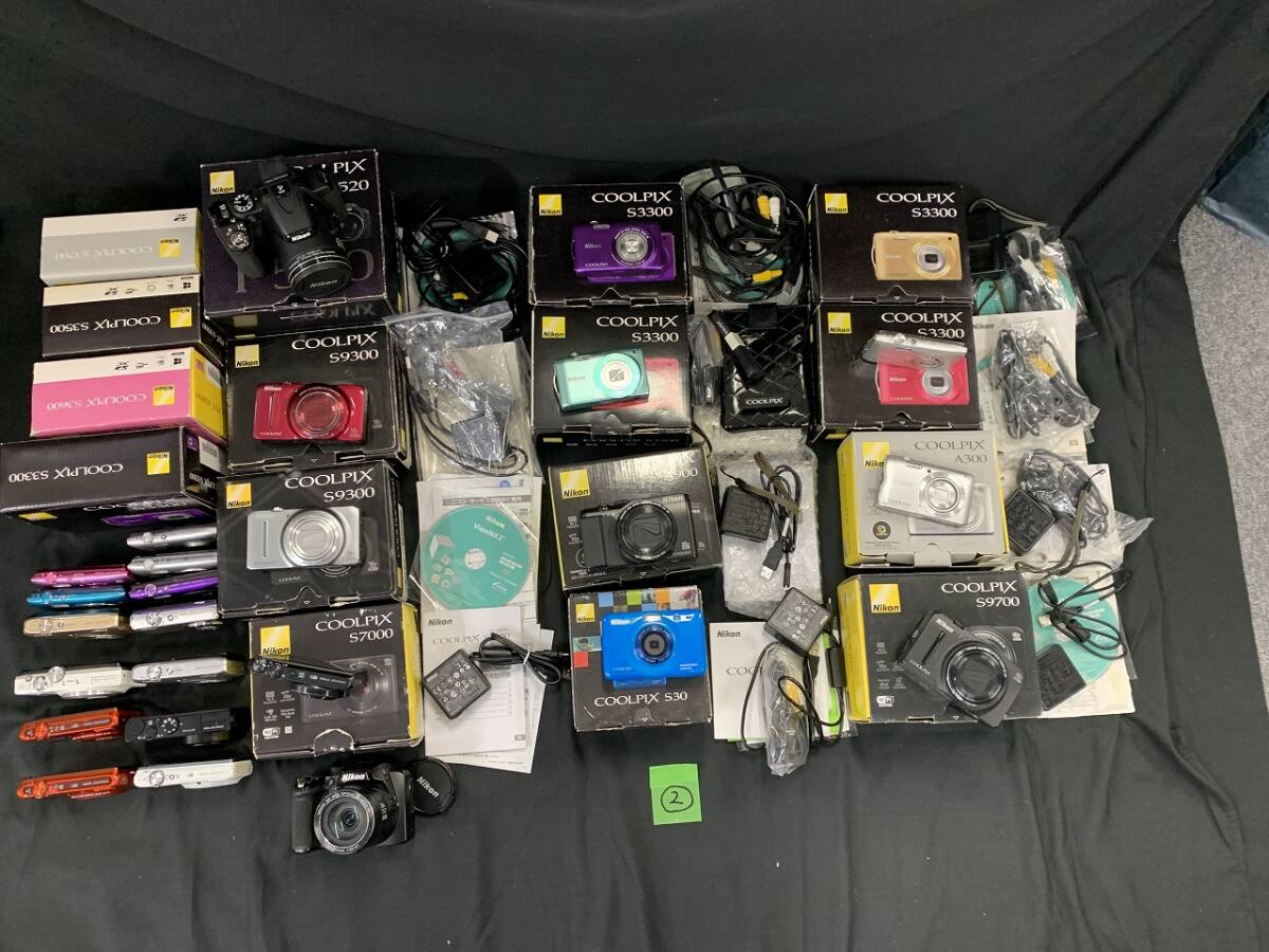 (2)1円売切り Nikon ニコン COOLPIX まとめ売り A900 P520 P500 S9700 S9300 S8200 S7000 S6500 A300 P300 S3300等 ジャンク拍卖