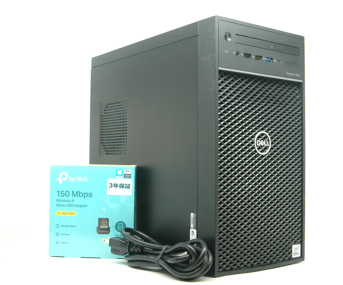 Win11□■第10世代 i7-10700【32GBメモリ】新品M.2 SSD-1TB+HDD-2TB!DELL Precision 3640 / Office2021Pro / Wi-Fi / グラボ GTX1050拍卖