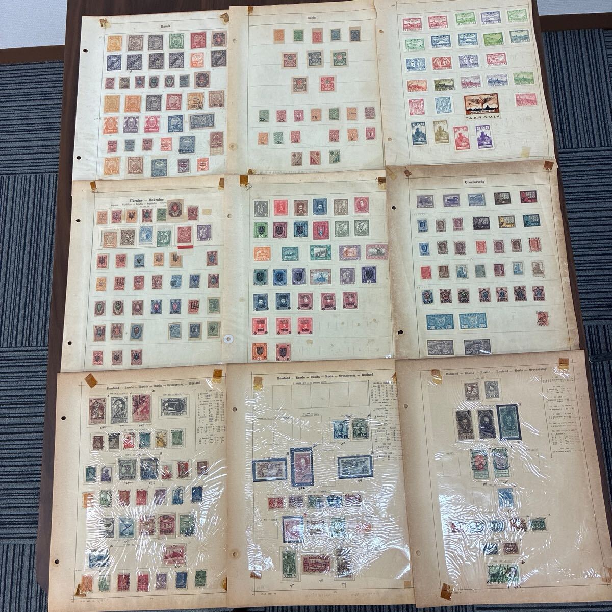 世界外国の切手【 旧ソビエト連邦 】大量まとめて コレクション 消印あり 抜けあり ファイル付き拍卖
