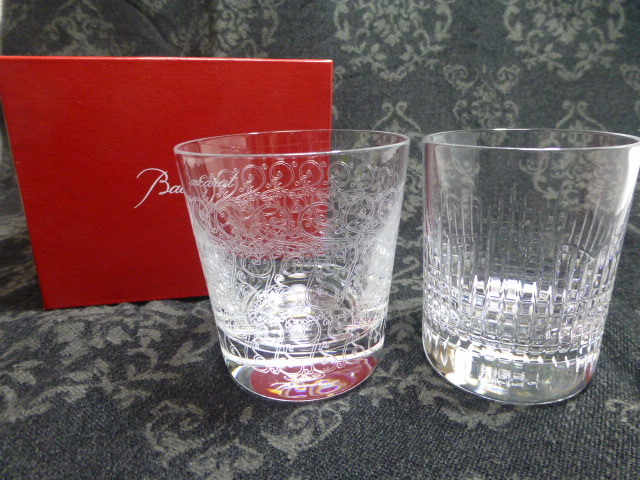 バカラ Baccarat◇ローハン グラス◇ナンシー グラス 箱なし◇ロックグラス 2客◇中古品■送料無料拍卖