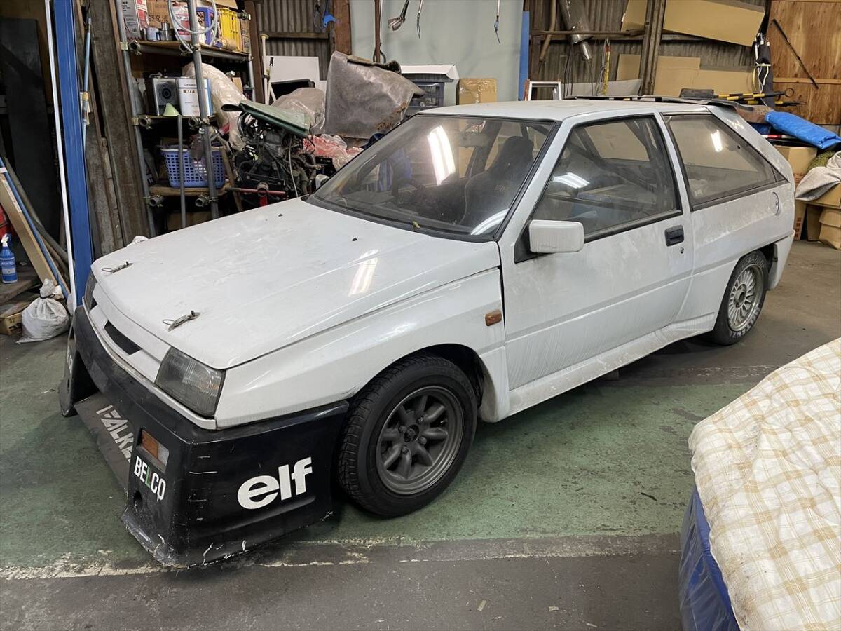 三菱ミラージュカップ用レースカー 1985年、C13A、1600cc、ターボ、2WD ※レース専用車のため書類なし、車検× ※現車確認要す 拍卖