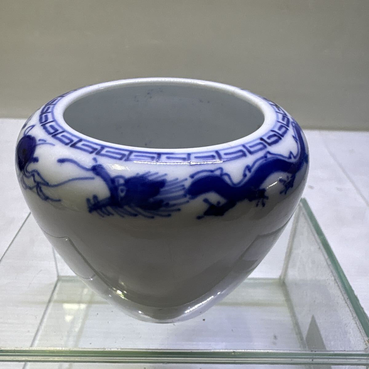 李朝 李朝白磁 白磁 白磁壺 香炉 アンティーク白磁 蔵出し 龍の図 1客拍卖