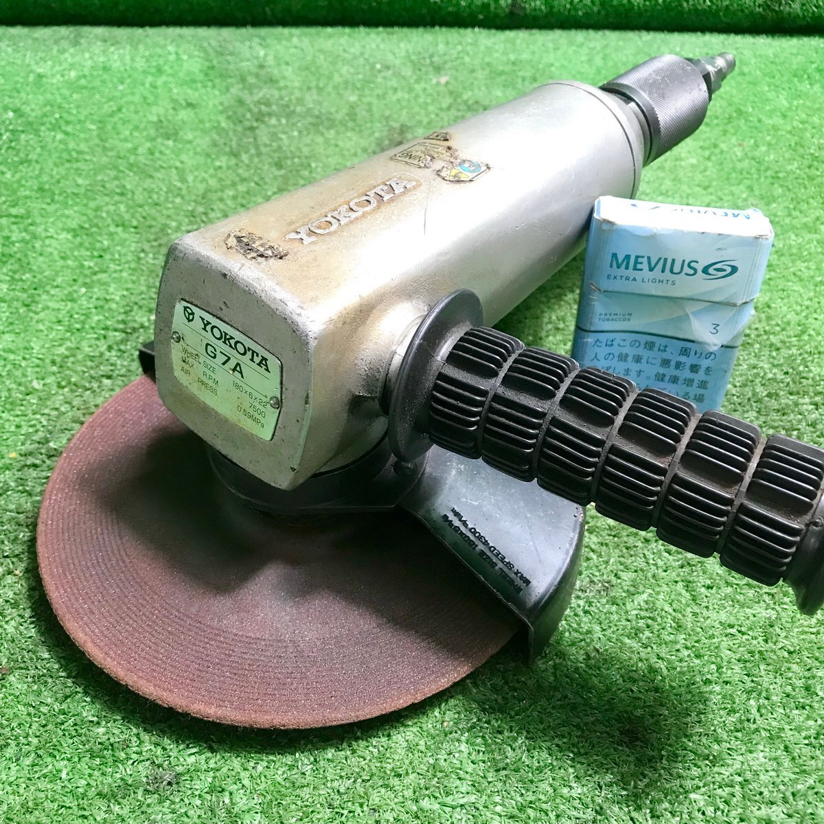 誠飯q224 ヨコタ ■エアーディスクグラインダー『G7A』砥石寸法φ(180×厚6×内径22mm) ディスクグラインダー 整備拍卖