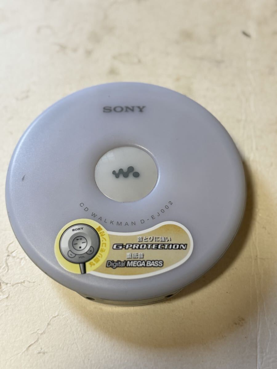 SONY CD WALKMAN D-EJ002 ポータブルCDプレーヤー 動作確認済み 中古品拍卖