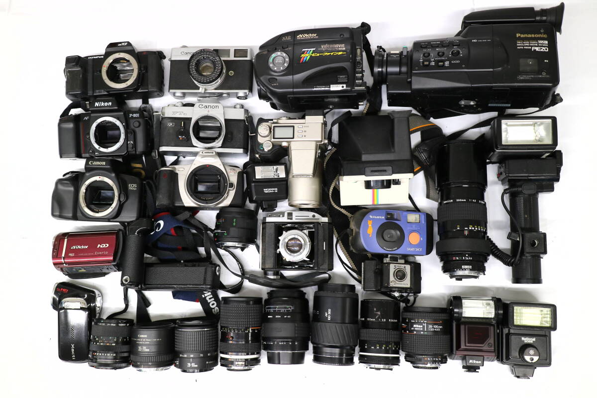 【1円〜】蔵出し 大量 カメラ まとめ Canon Nikon OLYMPUS 一眼レフ デジカメ フィルム コンパクト レンズ 動作未確認 現状品 M968拍卖