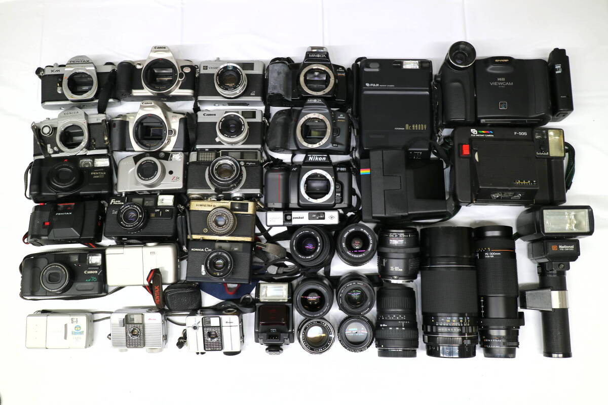【1円〜】蔵出し 大量 カメラ まとめ Canon Nikon MINOLTA 一眼レフ デジカメ フィルム コンパクト レンズ 動作未確認 現状品 M981拍卖