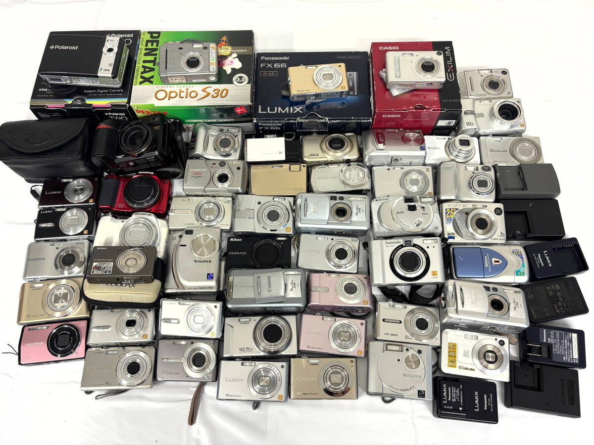 【1円スタート】カメラ 大量 まとめ PENTAX Polaroid OLYMPUS Nikon デジカメ コンデジ 動作未確認 ジャンク 現状品 お宝 蔵出 M953拍卖