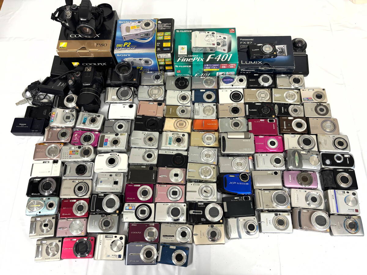 【1円スタート】カメラ 大量 まとめ Nikon SONY Canon PENTAX LUMIX IXY デジカメ コンデジ 動作未確認 ジャンク 現状品 お宝 蔵出 M957拍卖