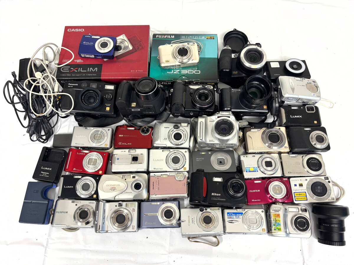 【1円スタート】カメラ 大量 まとめ Canon Nikon FUJIFILM CASIO PowerShot デジカメ コンデジ 動作未確認 ジャンク 現状品 お宝 蔵出 M958拍卖
