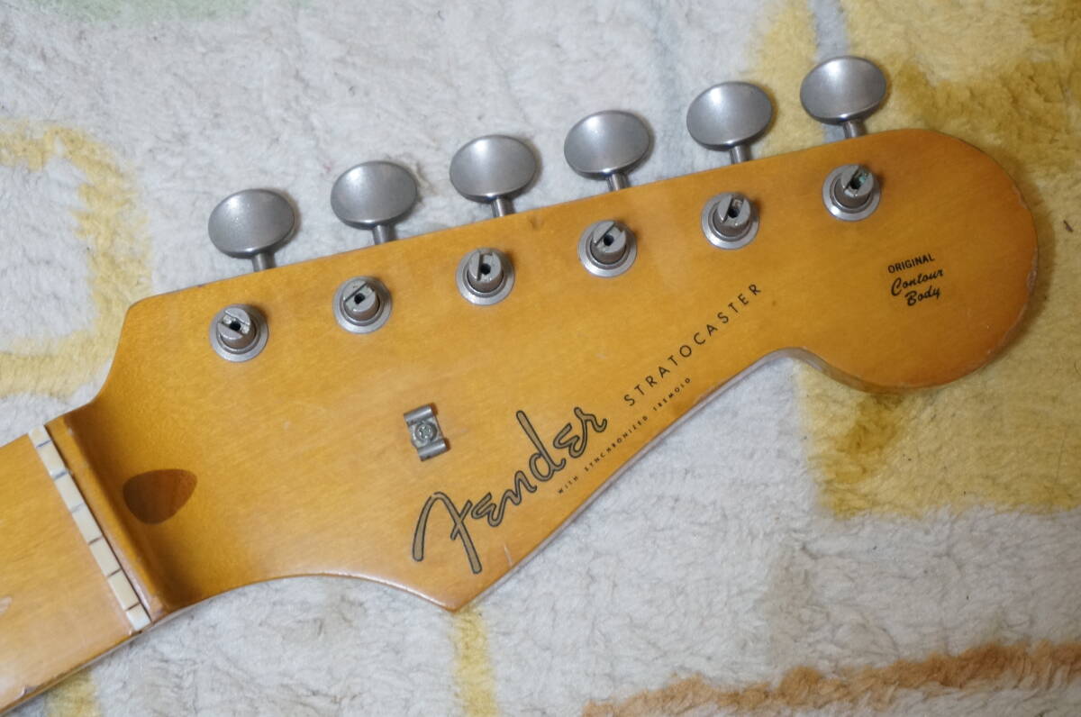 ◆Fender Japan ST-57 MADE IN JAPAN フジゲン期 Qシリアル ネックのみ 指板面塗装剥がれ有り 中古◆拍卖