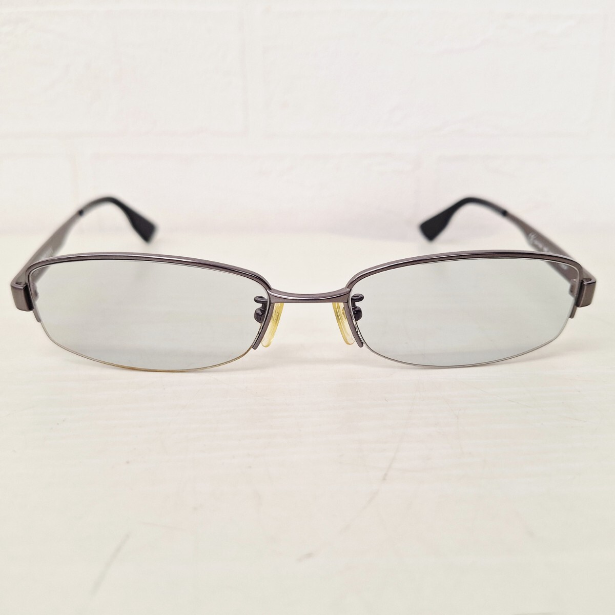 37 EMPORIO ARMANI エンポリオ・アルマーニ EA-1134J 53□17-140 チタン 度無し 眼鏡 メンズ アイウェア サングラス カラーレンズ WK拍卖