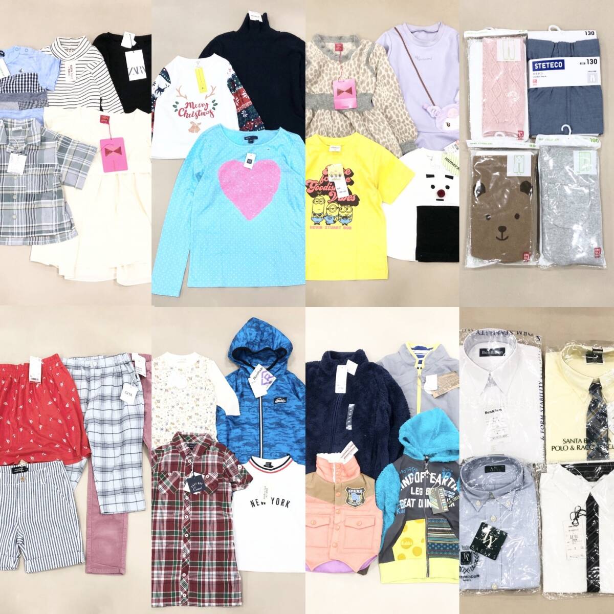 ★ 未使用 タグ付き 子供服 32点 まとめ商品 べビー キッズ 男の子 女の子 GAP ZARA トップス ボトムス ワンピース 等 サイズMIX 卸現状品拍卖