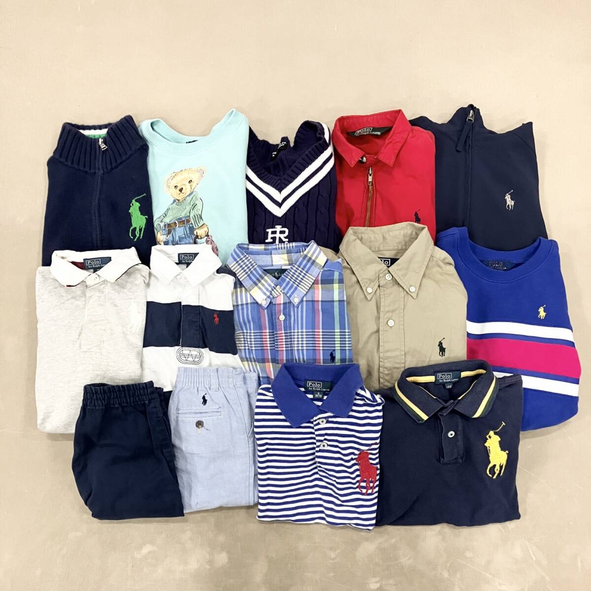★ブランド 子供服 POLO RALPH LAUREN 14点 まとめ ベビー キッズ 男の子 女の子 シャツ トップス ボトムス ポニー ポロベア 等 卸 現状品拍卖
