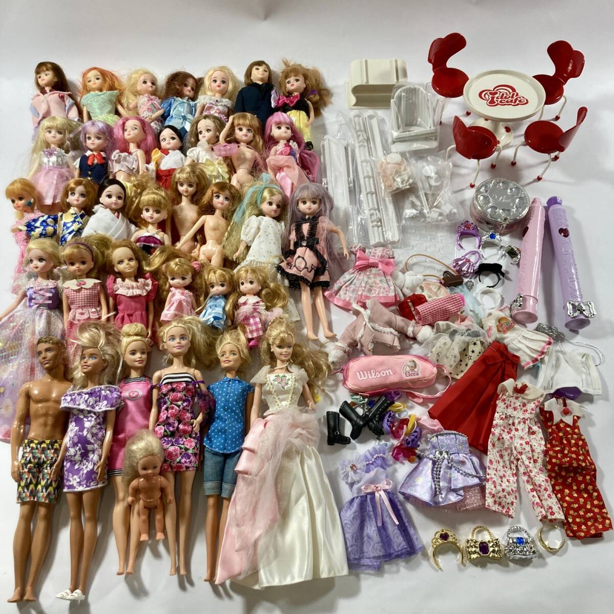 ★ リカちゃん バービー まとめ商品 お友達 ファミリー ボーイフレンド 服 服着せ替え人形 昭和レトロ レア ジャンク品 4.45kg拍卖